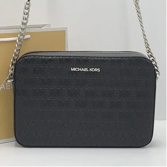 MICHAEL KORS LARGE EAST WEST CROSSBODY BLACK - Picture 14 of 16